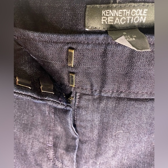 Kenneth Cole Reaction Dark Denim Bootcut Flare Pants - Picture 7 of 10